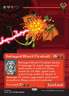 Delayed Blast Fireball Secret Lair Drop - Pixel Perfect Art